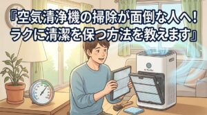 空気清浄機の掃除が面倒な人へ！