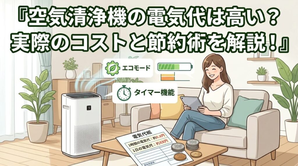 空気清浄機の電気代は高い？
