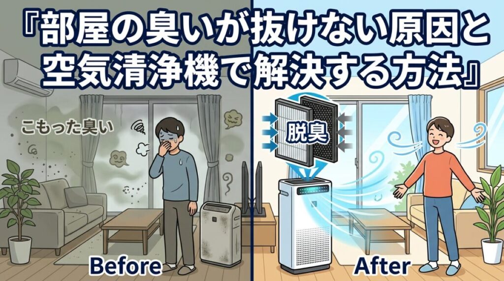 部屋の臭いが抜けない原因