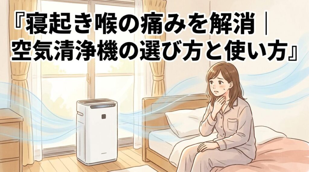寝起き喉の痛みを解消