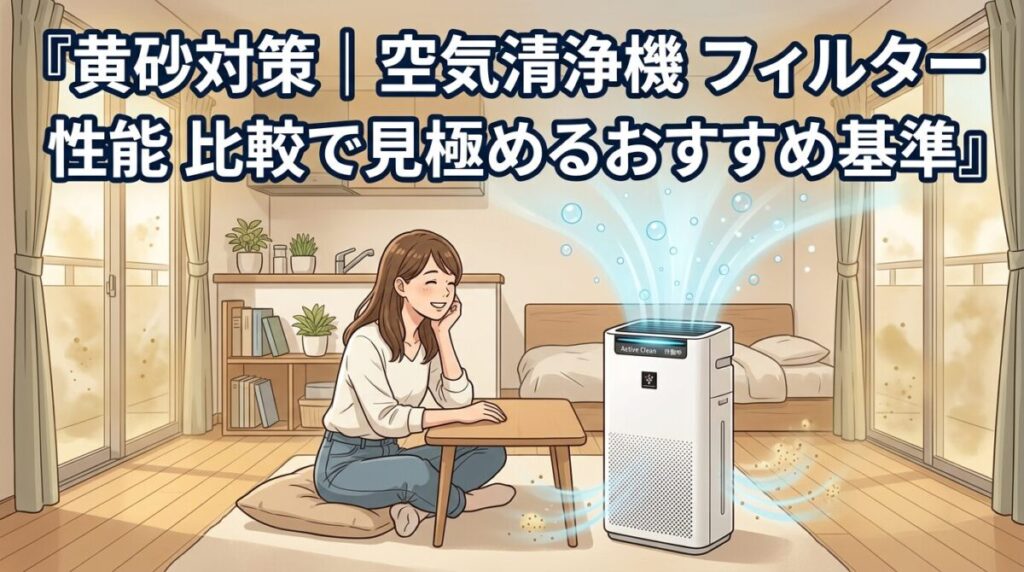 黄砂対策の空気清浄機