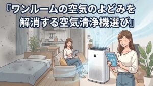 空気のよどみを解消する空気清浄機選び