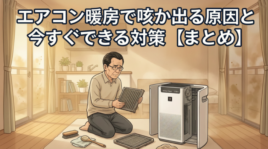 エアコン暖房で咳が出る原因