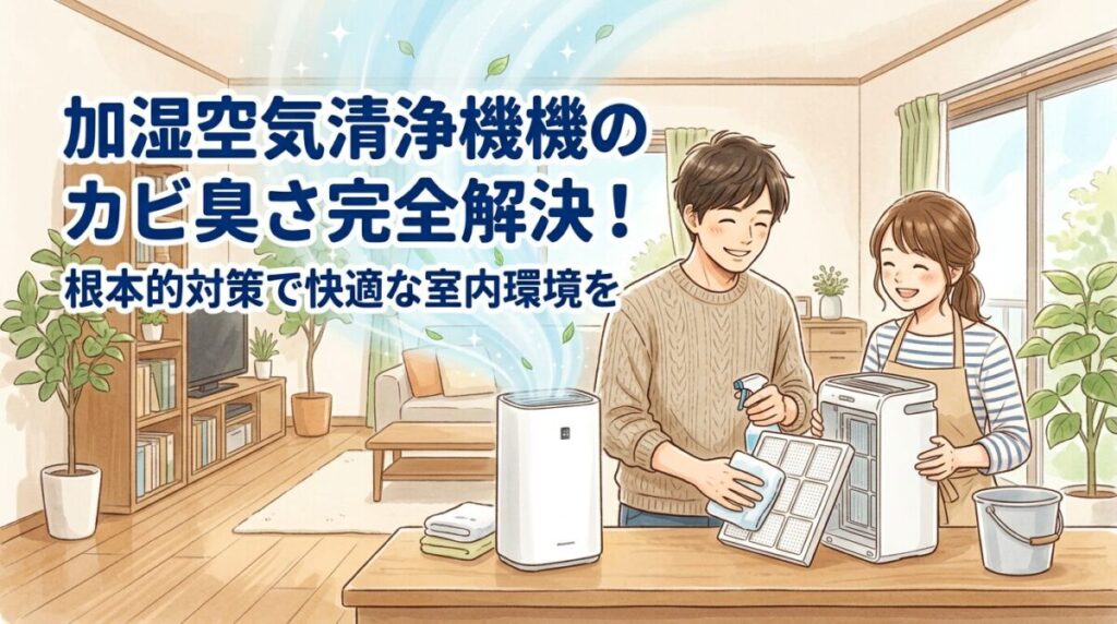 加湿空気清浄機のカビ臭さ完全解決！