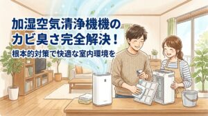 加湿空気清浄機のカビ臭さ完全解決！