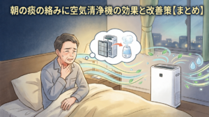 朝の痰の絡みに空気清浄機の効果
