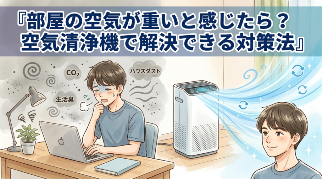 部屋の空気が重いと感じたら？