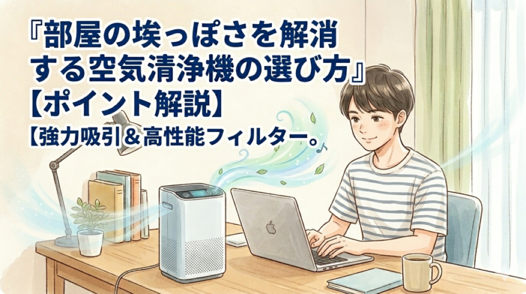 部屋の埃っぽさを解消する空気清浄機
