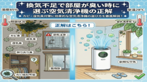 換気不足で部屋が臭い時に選ぶ空気清浄機の正解